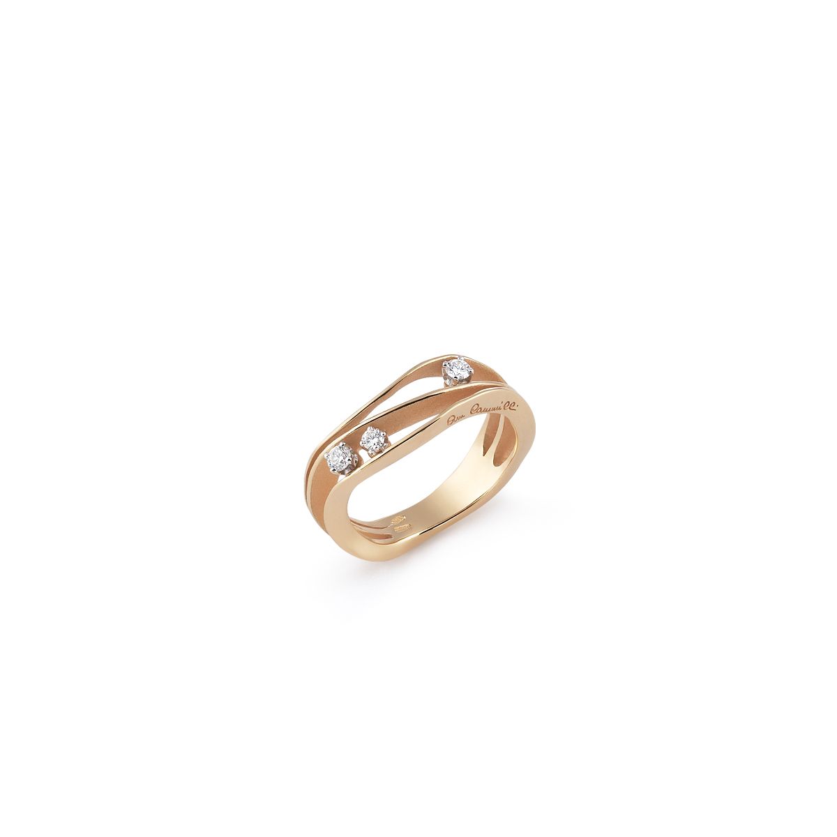 thumb 364 | ANNAMARIA CAMMILLI DUNE COLLECTION Ring in 18K Orange Apricot Gold With Diamonds.