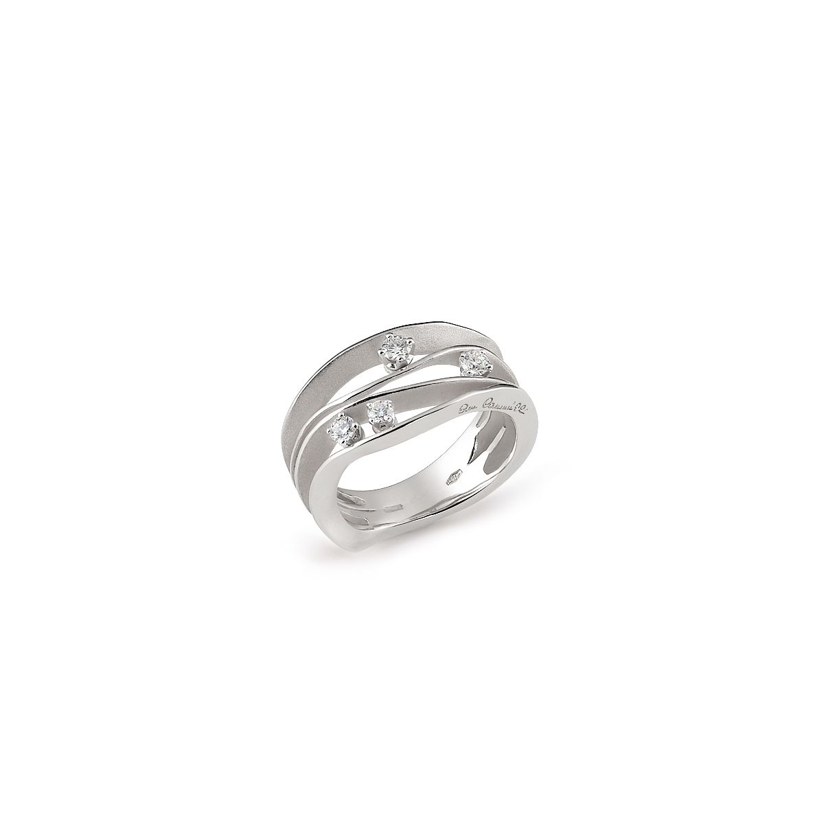 thumb 379 | ANNAMARIA CAMMILLI DUNE COLLECTION Ring in 18K Ice White Gold With Diamonds.