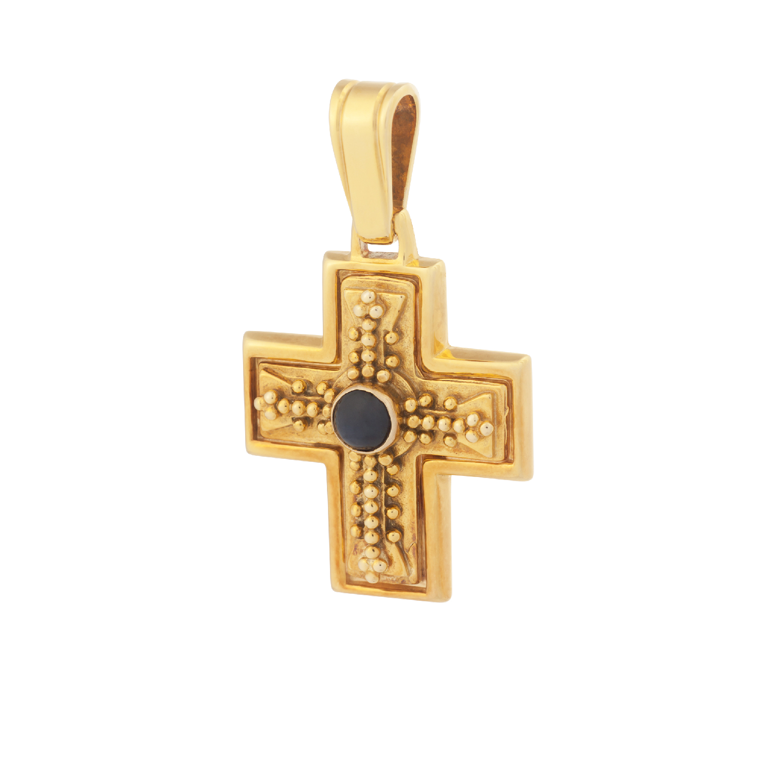 22815 | Cross in 14K Yellow Gold with Zircon