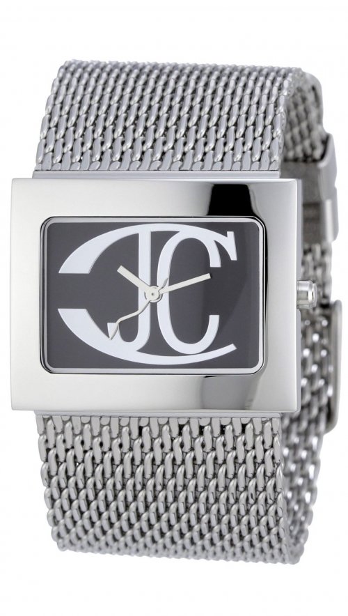 thumb 1025 | JUST CAVALLI Squared Ladies Stainless Steel Mesh Bracelet