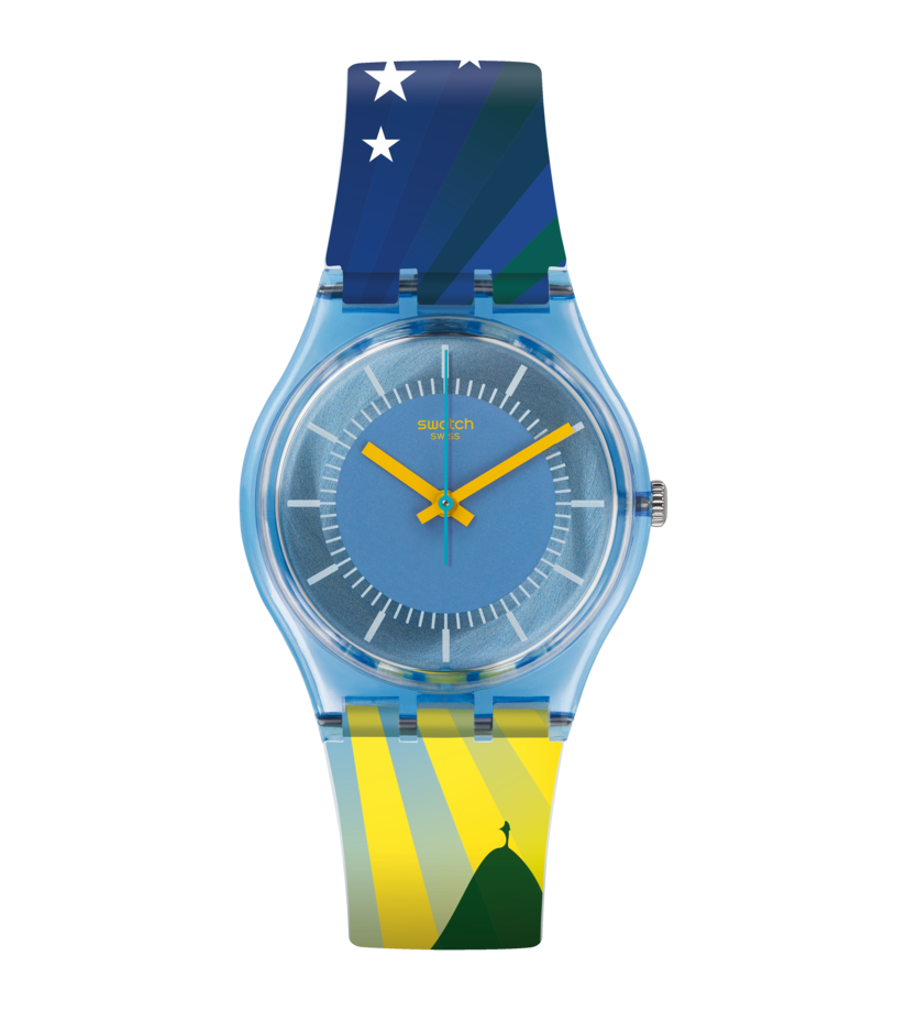 thumb 56 | Swatch Originals Gent Cartolina Multi Color Silicone Strap.