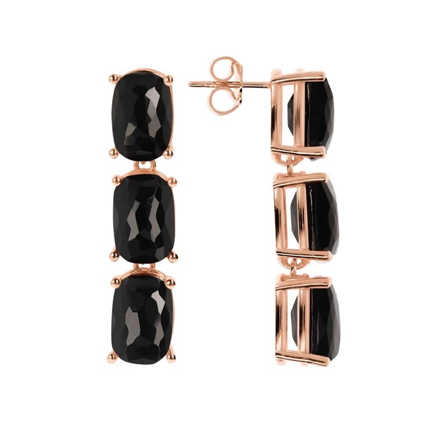 thumb 133 | BRONZALLURE VARIEGATA Black Onyx Earrings
