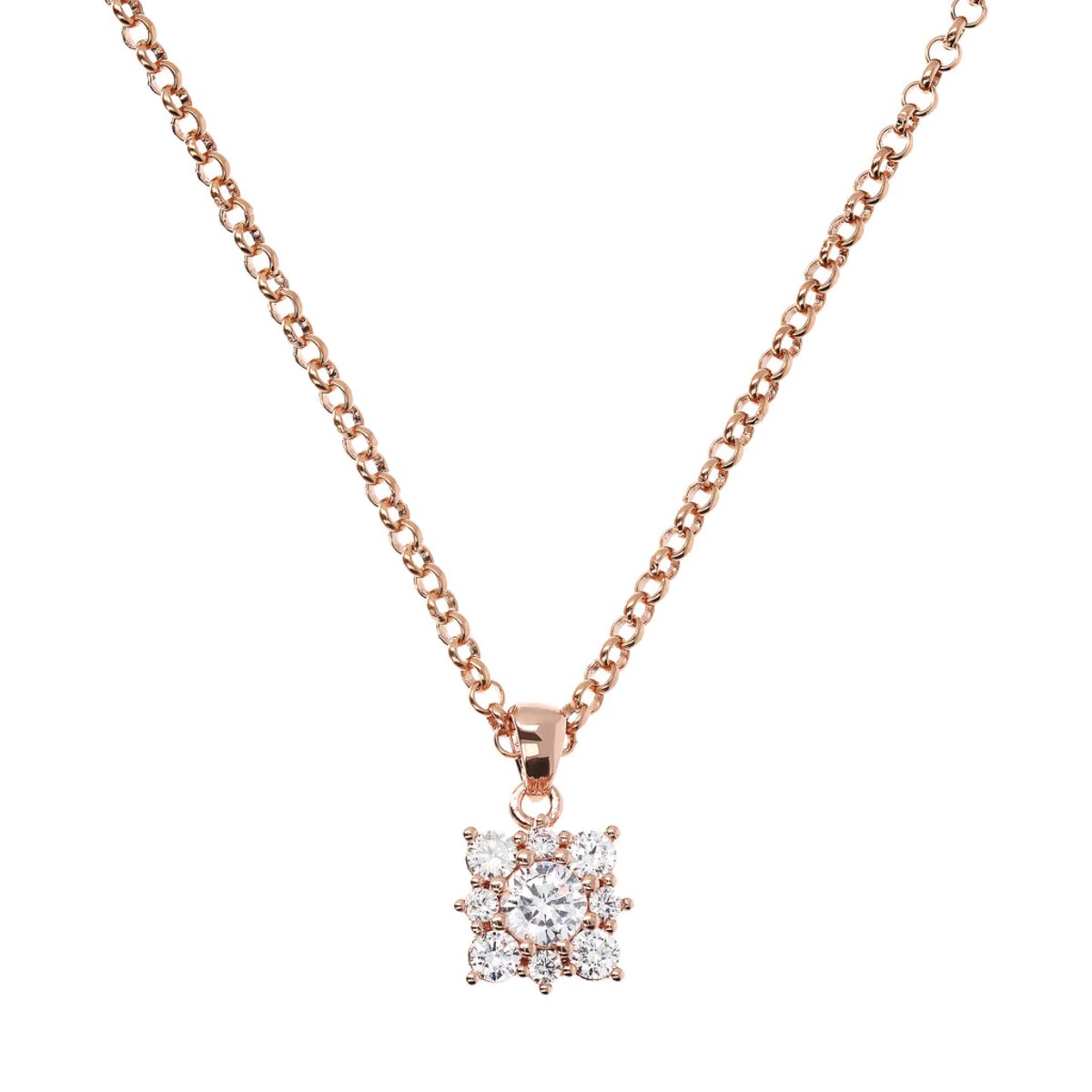 thumb 136 | BRONZALLURE ALTISSIMA Cubic Zirconia Flower Pendant Necklace
