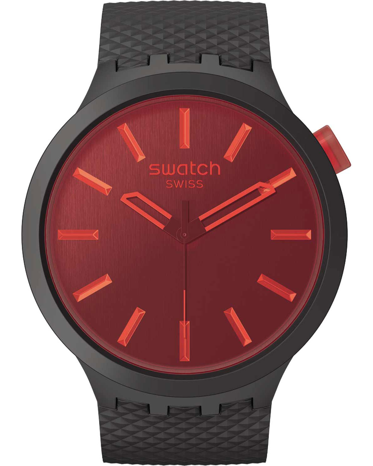 SB05B111 1 | SWATCH ESSENTIALS BIG BOLD MIDNIGHT MODE Black Biosourced Strap