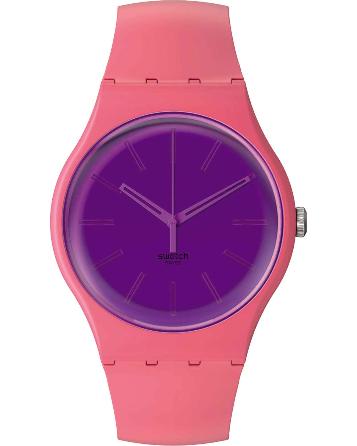 SO29P102 1 | SWATCH ESSENTIALS BERRY HARMONIOUS Pink Silicone Strap