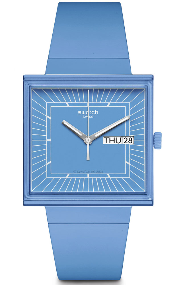 SO34S700 | SWATCH BIOCERAMIC WHAT IF…SKY? Light Blue Biosourced Strap