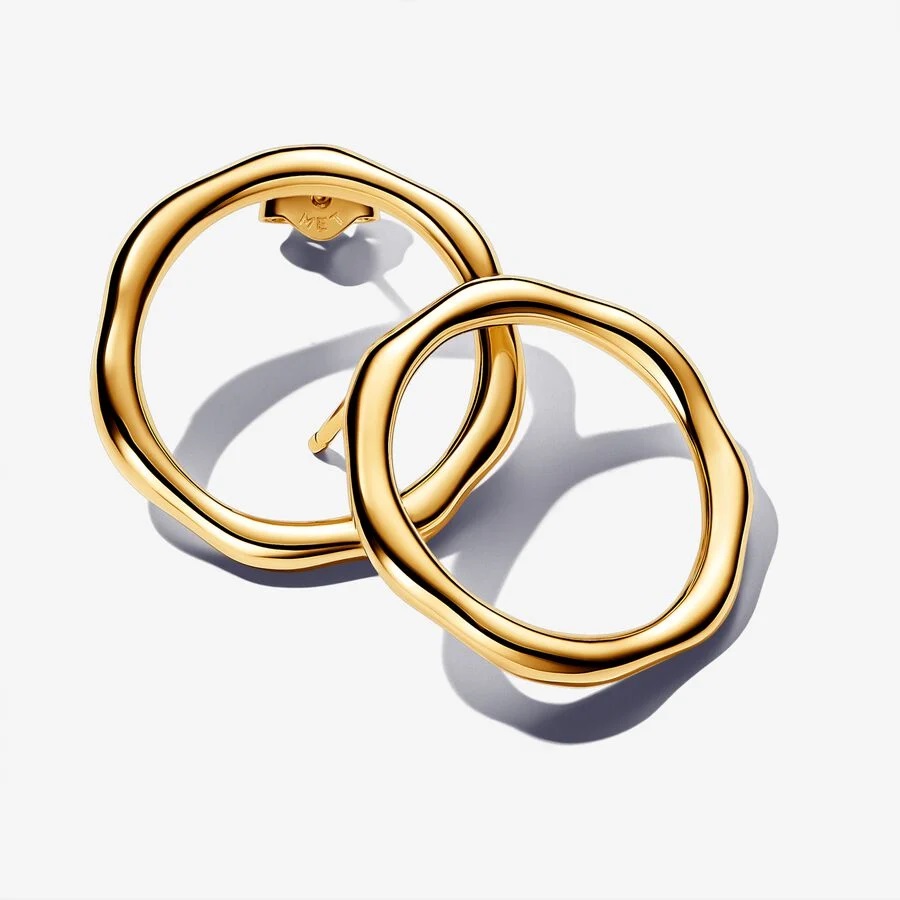 PANDORA ESSENCE Organically Shaped Circle Stud Earrings 263265C00 | PANDORA ESSENCE Organically Shaped Circle Stud Earrings