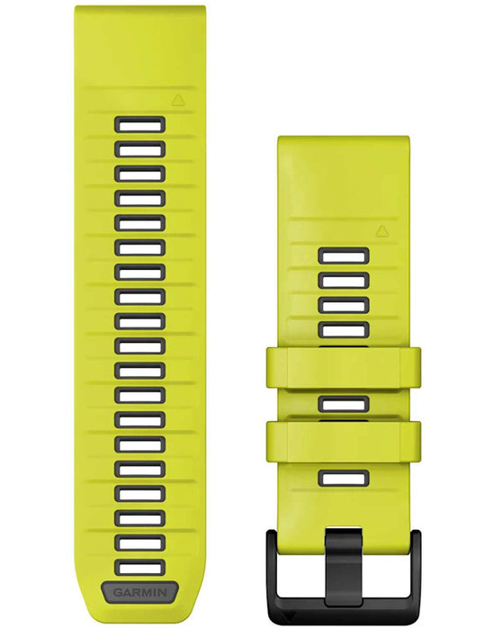 GARMIN QuickFit 26 Amp Yellow with Graphite Silicone Band 010 13393 08 | GARMIN QuickFit 26 Amp Yellow with Graphite Silicone Band