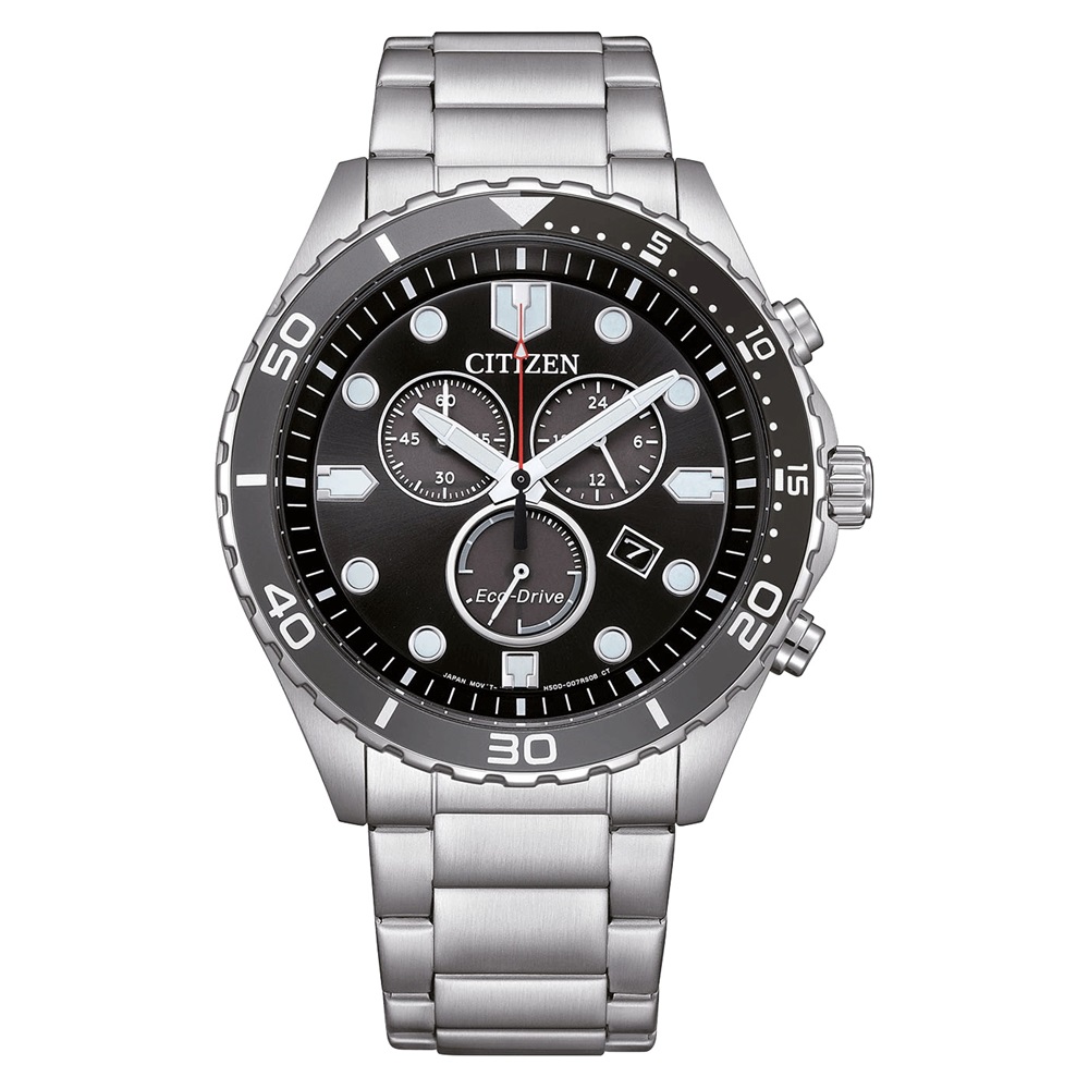 AT2568 82E | CITIZEN SPORTS Eco-Drive Chronograph Stainless Steel Bracelet
