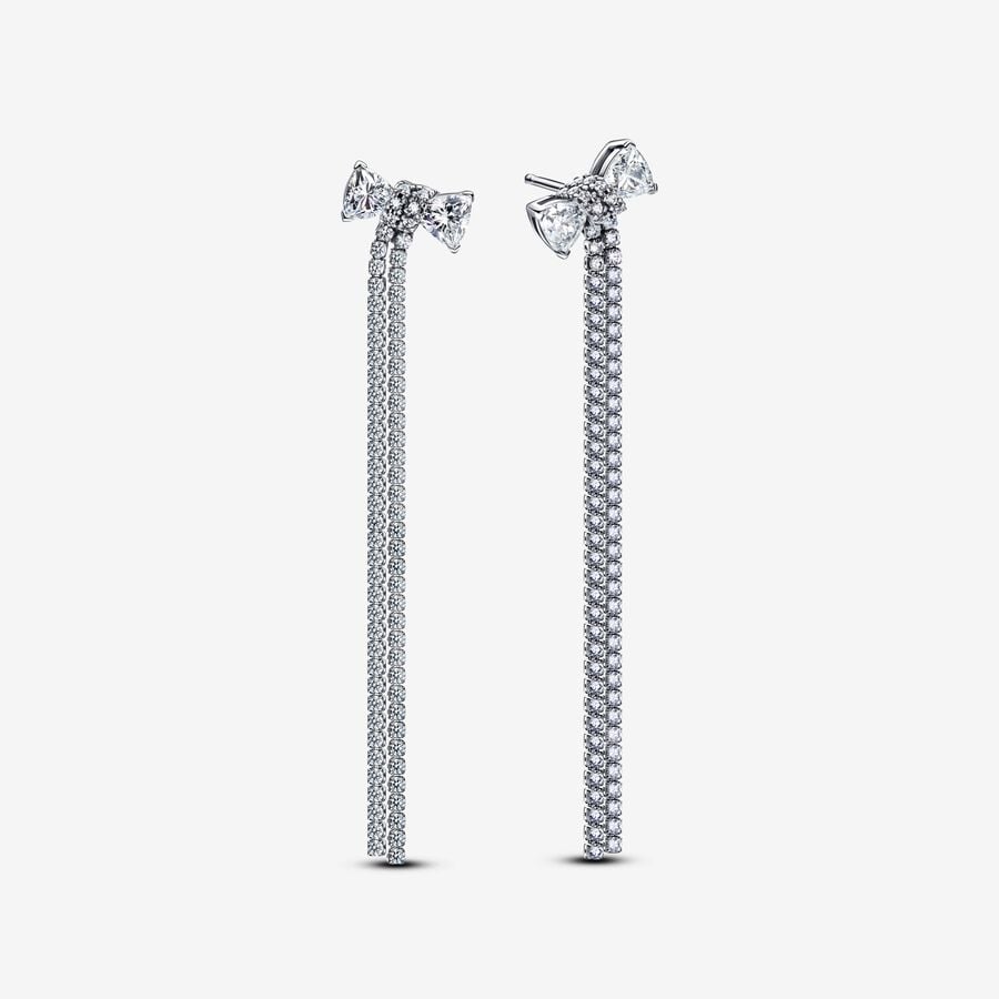 293544C01 | PANDORA TIMELESS Pave Bow Drop Earrings