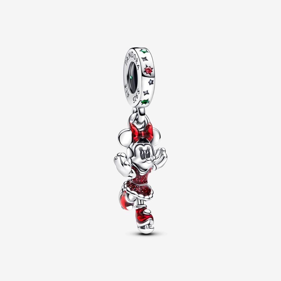 PANDORA MOMENTS x DISNEY Minnie Mouse Ice Skating Dangle Charm 793530C01 | PANDORA MOMENTS x DISNEY Minnie Mouse Ice Skating Dangle Charm