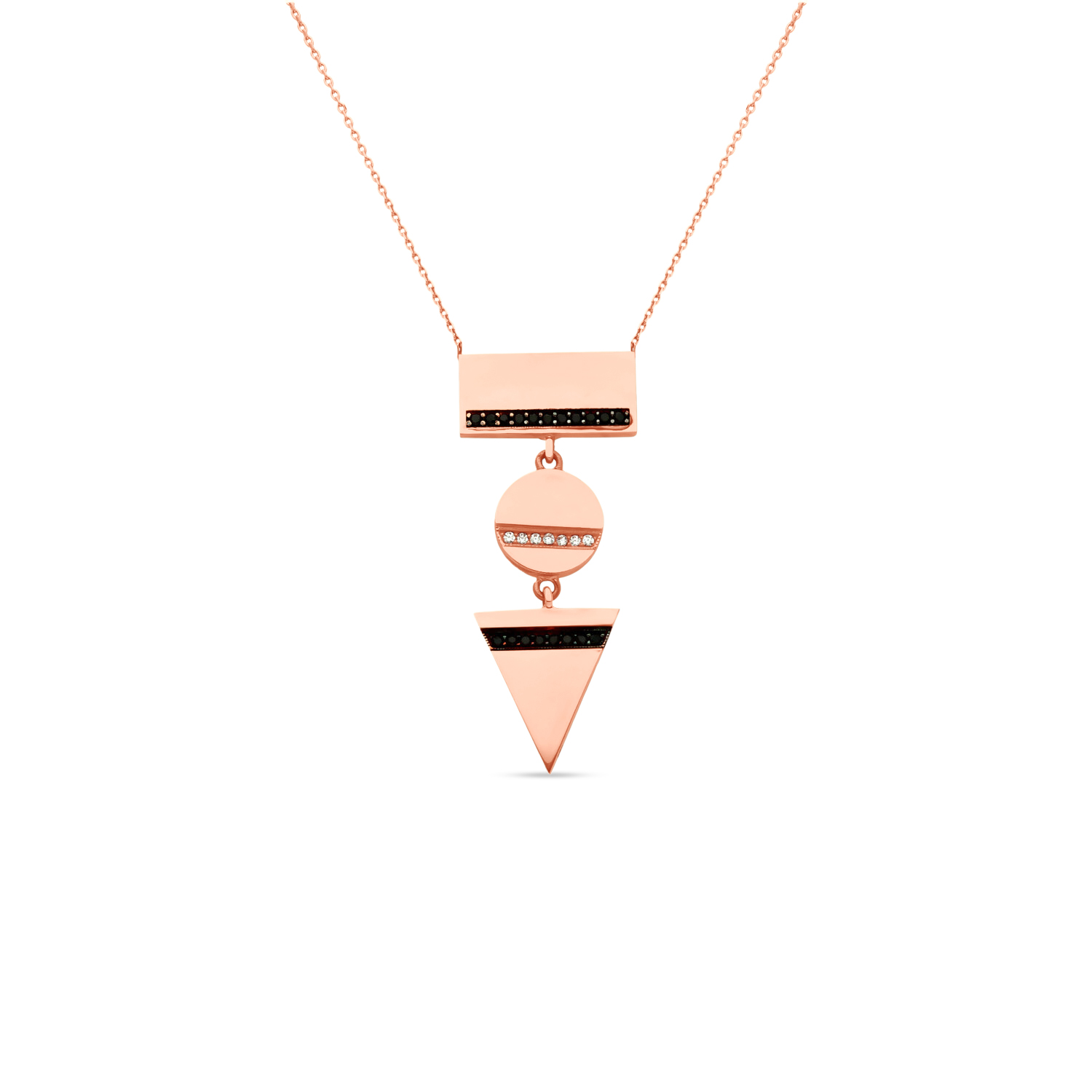 138973 | Necklace in Rose Gold 14K with Zircon