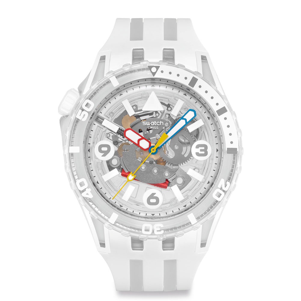 SSCU09K100 | SWATCH AURELIA AURITA White-Transparent Silicone Strap