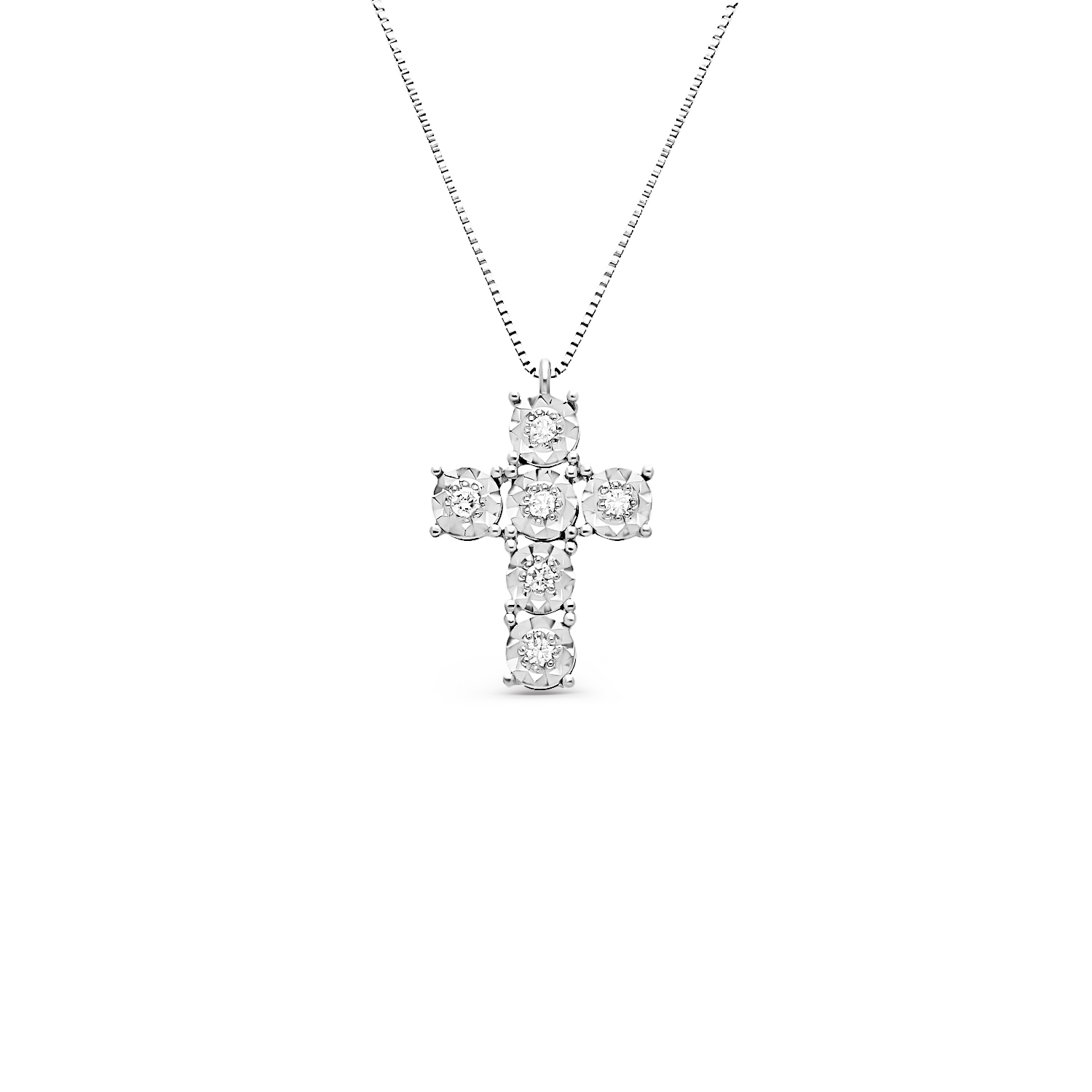 Necklace in White Gold 18K with Diamonds 56744 | Necklace in White Gold 18K with Diamonds