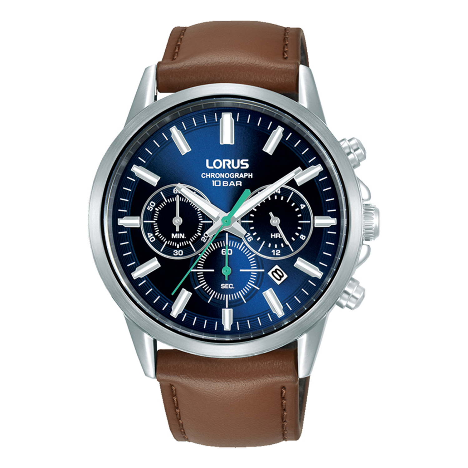 LORUS TACTICAL CHRONOGRAPH Brown leather Strap RT381KX9 | LORUS TACTICAL CHRONOGRAPH Brown leather Strap