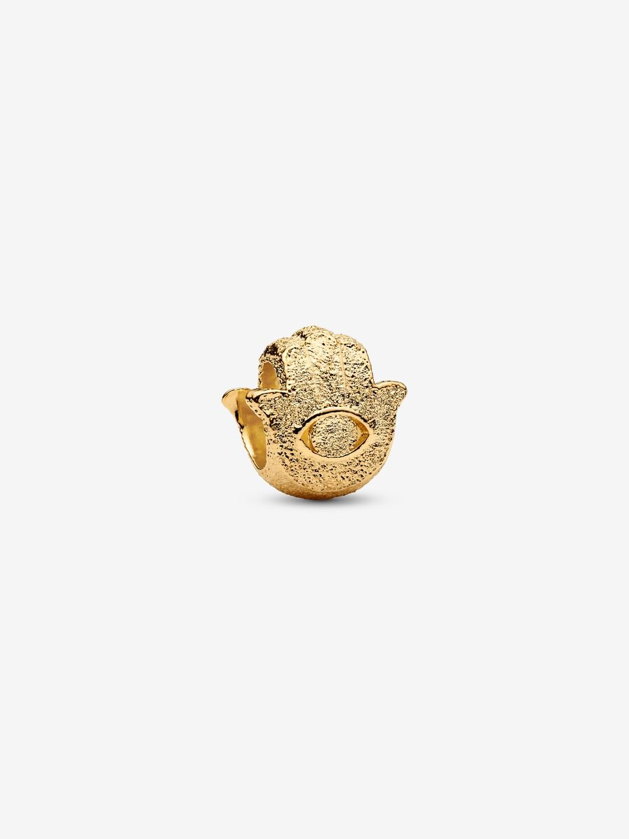 764042C00 | PANDORA MOMENTS Textured Hamsa Hand Mini Charm