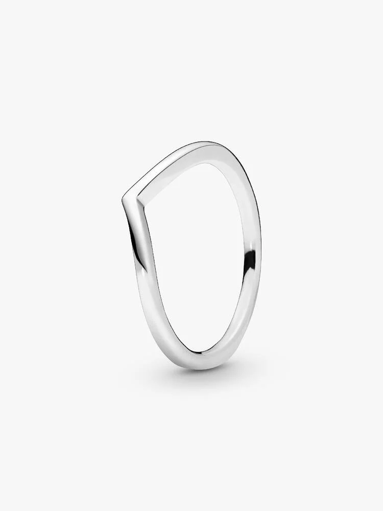 PANDORA MOMENTS Polished Wishbone Ring 196314 56 | PANDORA MOMENTS Polished Wishbone Ring