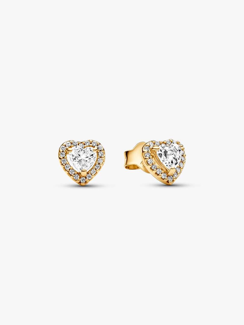 PANDORA ΤΙΜΕLESS Sparkling Elevated Heart Stud Earrings 268427C01 | PANDORA ΤΙΜΕLESS Sparkling Elevated Heart Stud Earrings
